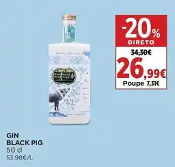 El Corte Inglés gin black pig promoção