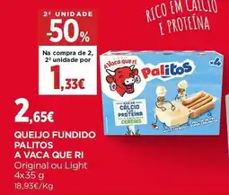 El Corte Inglés queijo fundido palitos a vaca que ri promoção