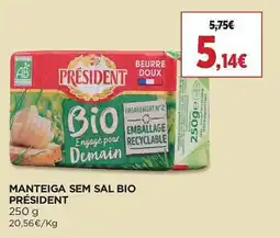 El Corte Inglés Manteiga sem sal bio president promoção
