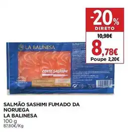 El Corte Inglés Salmão sashimi fumado da noruega la balinesa promoção