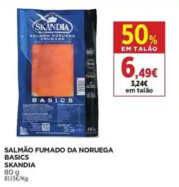 El Corte Inglés Salmão fumado da noruega basics skandia promoção