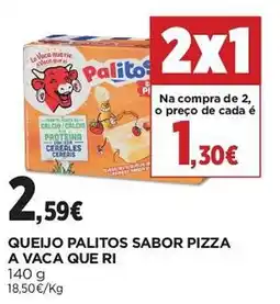 El Corte Inglés Queijo palitos sabor pizza a vaca que ri promoção