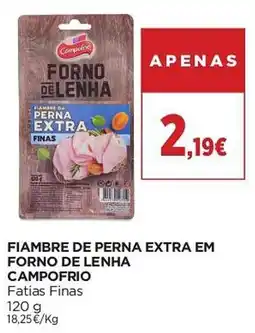 El Corte Inglés Fiambre de perna extra em forno de lenha campo frio promoção