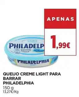 El Corte Inglés queijo creme light para barrar philadelphia promoção