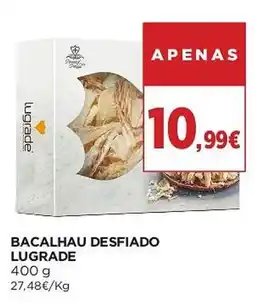 El Corte Inglés Bacalhau desfiado lugrade promoção