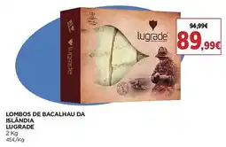 El Corte Inglés lombos de bacalhau da ilândia lugrade promoção