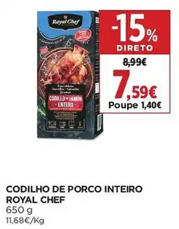 El Corte Inglés Codilho de porco inteiro royal chef promoção