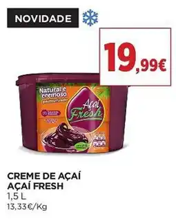 El Corte Inglés Creme de açaí açaí fresh promoção