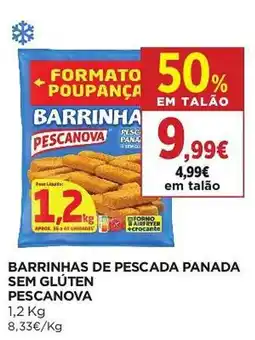 El Corte Inglés Barrinhas de pescada panada sem glúten pescanova promoção