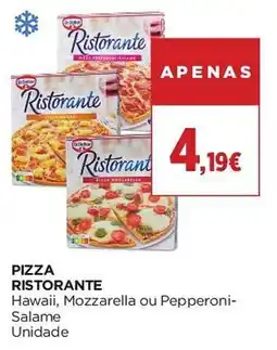 El Corte Inglés Pizza ristorante hawaii, mozzarella ou pepperoni-salame promoção