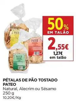 El Corte Inglés Pétalas de pão tostado pateo promoção