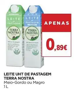 El Corte Inglés Leite uht de pastagem terra nostra promoção