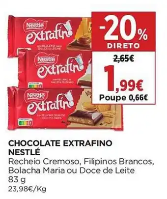El Corte Inglés Chocolate extrafino nestlé promoção