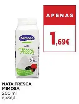El Corte Inglés Nata fresca mimosa promoção