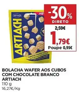 El Corte Inglés Bolacha wafer aos cubos com chocolate branco artiach promoção