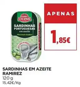 El Corte Inglés sardinhas em azeite ramirez promoção