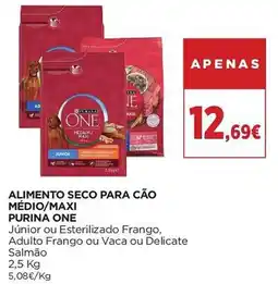 El Corte Inglés Alimento seco para cão médio/maxi purina one promoção