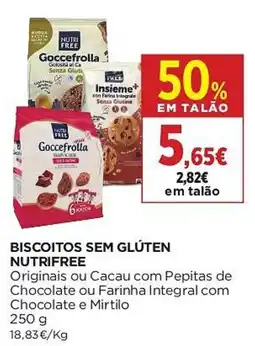 El Corte Inglés Biscoitos sem glúten nutrifree promoção