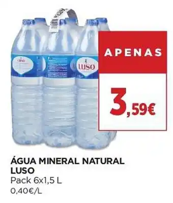 El Corte Inglés Água mineral natural luso promoção
