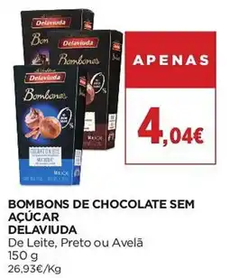El Corte Inglés bombons de chocolate sem açúcar delaviuda promoção