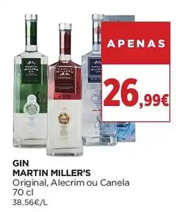 El Corte Inglés gin martin miller's original, alecrim ou canela promoção