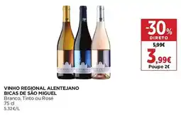 El Corte Inglés Vinho regional alentejano bicas de são miguel promoção