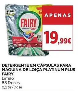 El Corte Inglés Detergente em cápsulas para máquina de loiça platinum plus fairy limão promoção