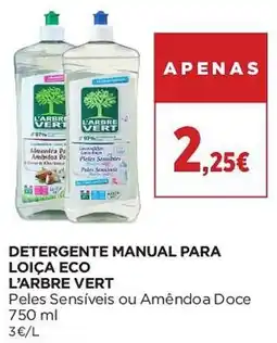 El Corte Inglés Detergente manual para loiça eco l'arbre vert promoção