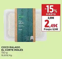 El Corte Inglés Coco ralado promoção