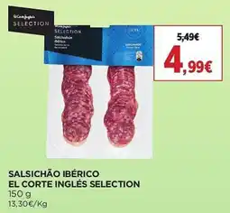 El Corte Inglés Salsichão ibérico el corte inglés selection promoção