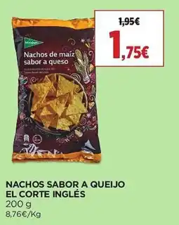 El Corte Inglés Nachos de maíz sabor a queso promoção