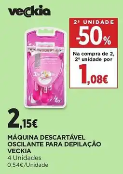 El Corte Inglés máquina descartável oscilante para depilação veckia promoção