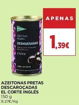 El Corte Inglés Azeitonas pretas descarocadas promoção