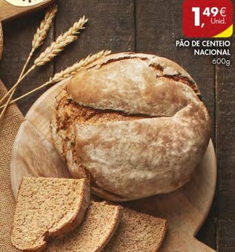 Pingo Doce Pão de Centeio Nacional 600g promoção