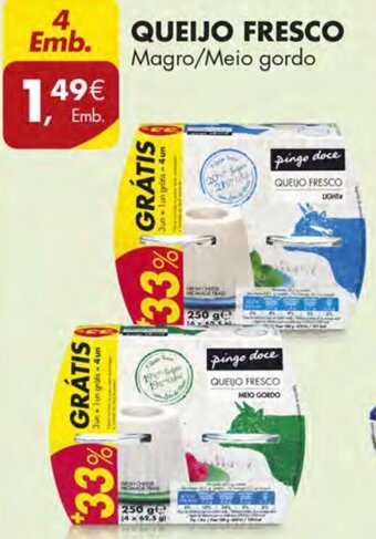 Pingo Doce Queijo Fresco promoção