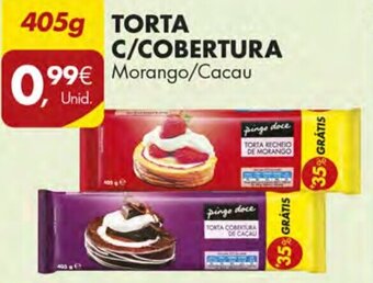 Pingo Doce Torta C/ Cobertura 405g promoção