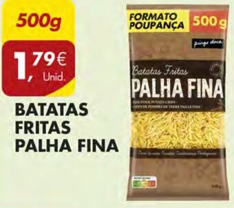 Pingo Doce Batatas Fritas Palha Fina 500g promoção