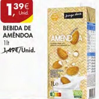 Pingo Doce Bebida de Amêndoa 1lt promoção
