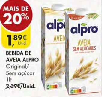 Pingo Doce Bebida de Aveia Alpro 1lt promoção