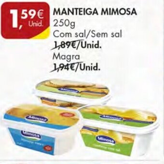 Pingo Doce Manteiga Mimosa 250g promoção