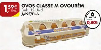 Pingo Doce Ovos Classe M Ovourém 12 Unid promoção