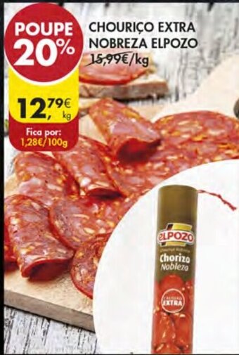 Pingo Doce Chouriço Extra Nobreza Elpozo promoção