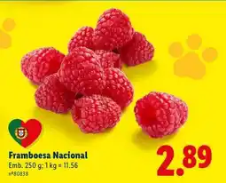 Lidl Framboesa Nacional promoção