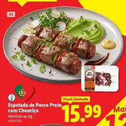 Lidl Espetada de Porco Preto com Chouriço promoção