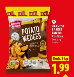 Lidl Harvest Basket Batatas Rústicas promoção