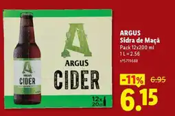 Lidl ARGUS Sidra de Maçã promoção