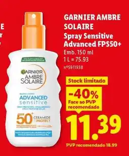 Lidl GARNIER AMBRE SOLAIRE promoção