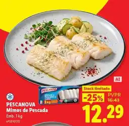 Lidl Pescanova Mimos de Pescada promoção