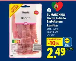Lidl FUMADINHO Bacon Fatiado Embalagem Familiar promoção