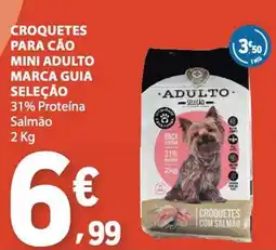 E.Leclerc Croquetes para cão mini adulto marca guia seleção promoção